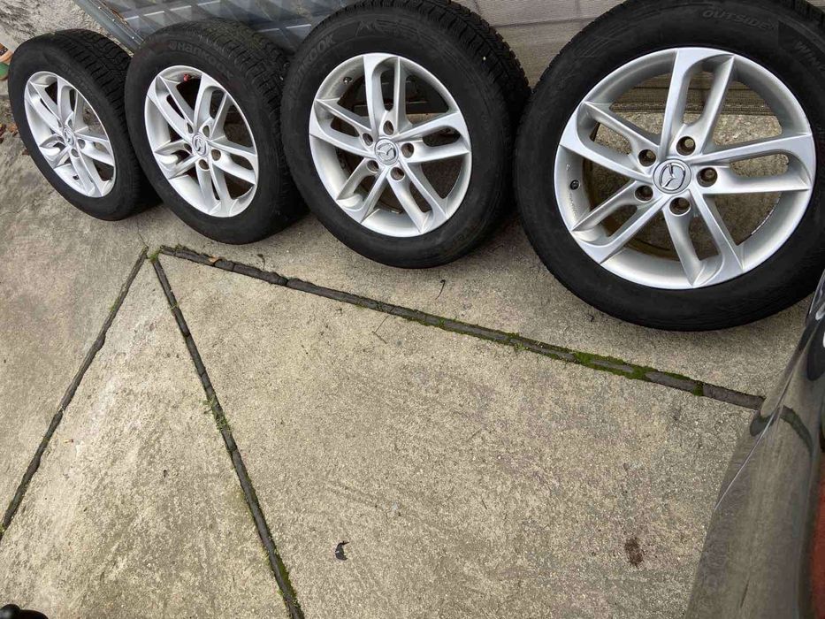 4бр. зимни гуми с алуминиеви джанти 205/60 R16 от Mazda 6 5x114.3