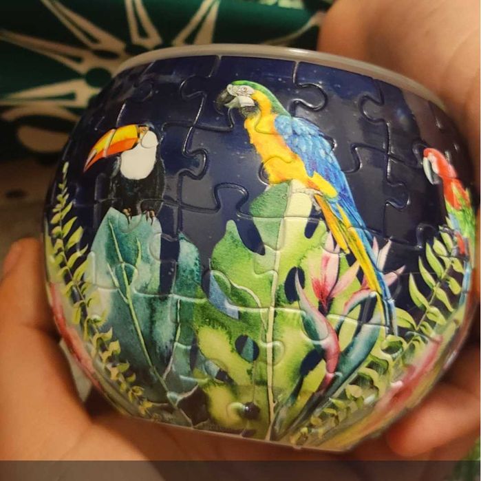 Puzzle 3D PieceRelax 80 piese – ghiveci Pasărea Paradisului, nou