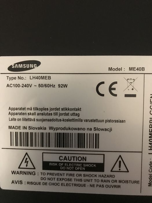 TV LED SAMSUNG professional 43” 46” full hd smart
