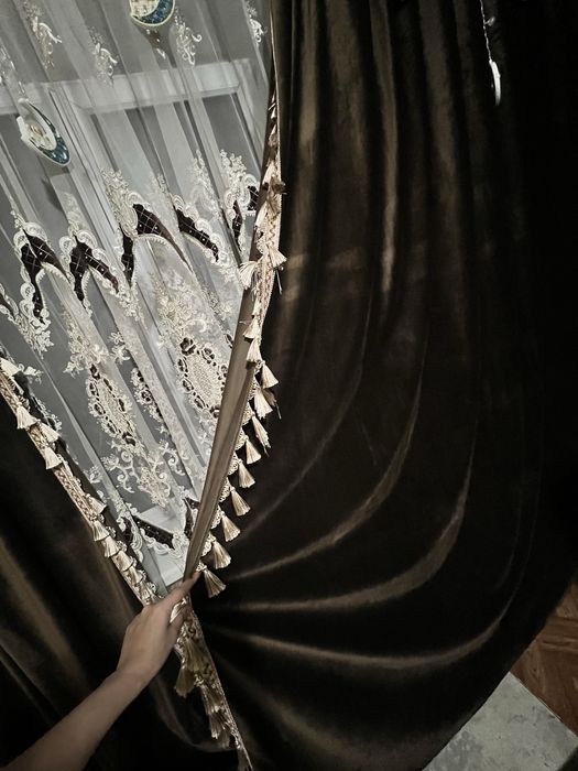 Продам комплект шторы с тюлью