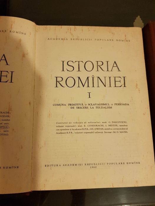 Vand Istoria romaniei editie 1960 -4 volume