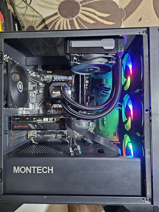 Sistem gaming i5 10400, 16gb ddr4, ssd , rx6600, aio, etc!