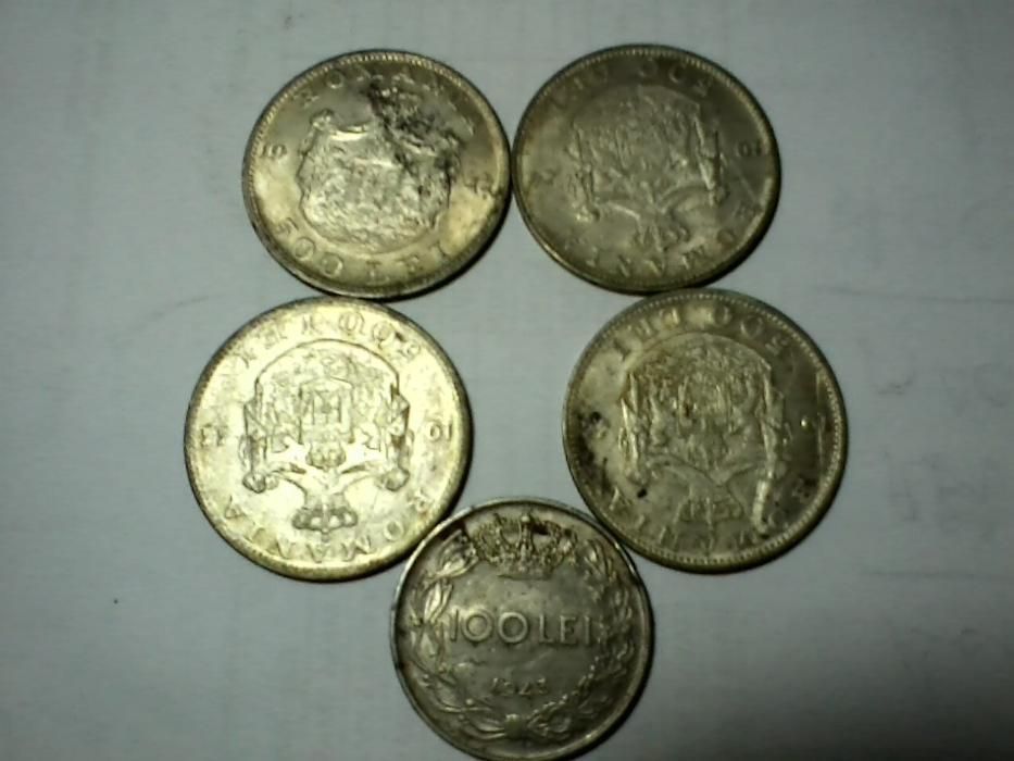 4 monede argint Regele Mihai