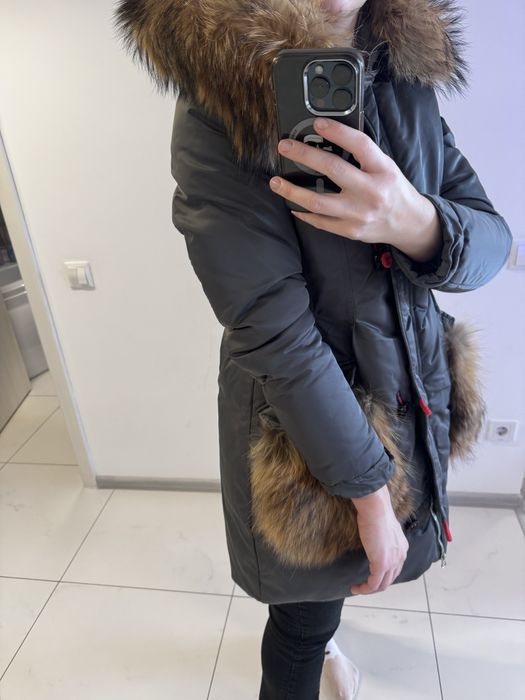 Geaca parka cu blana naturala