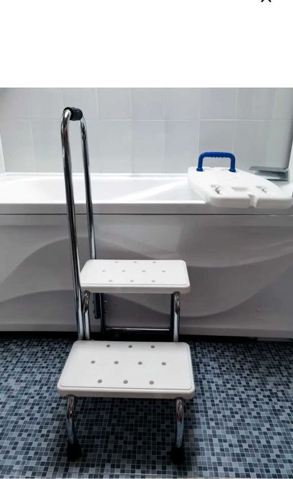 Лестница для ванны с поручнем для инвалидов, новое