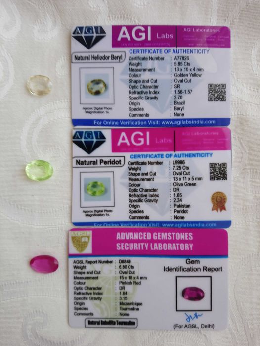 Естествен Хелиодор,  рубелит турмалин