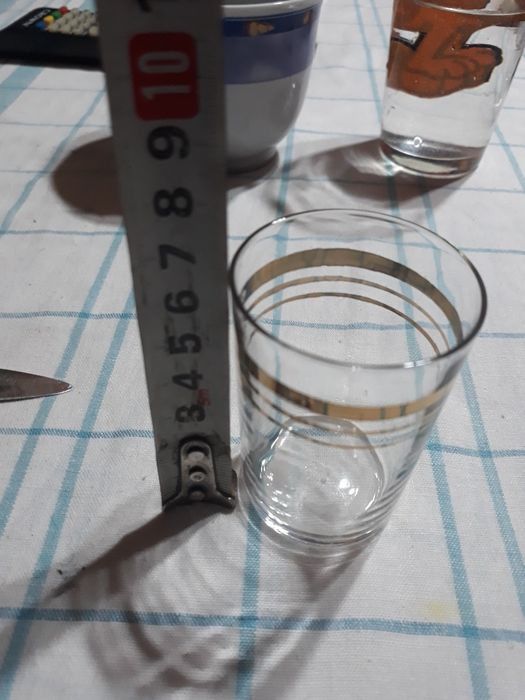 Чаши за ракия със златен кант