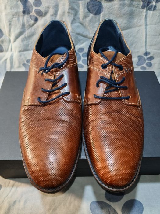 Елегантни мъжки обувки от естествена кожа Oliver Jacob №43