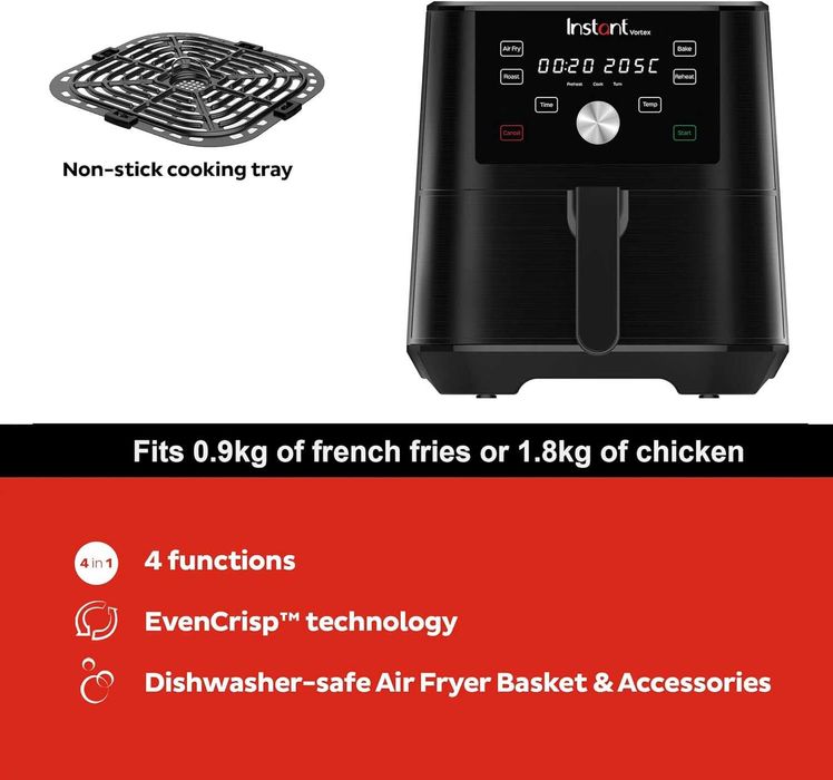 Instant Pot Vortex Air fryer Фритюрник с горещ въздух ЕЪР ФРАЙЪР 5.7L