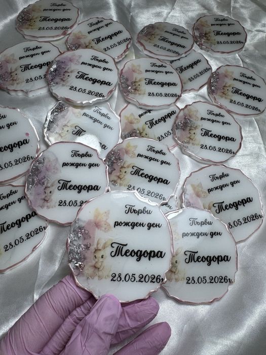 Подаръчета за гости от епоксидна смола