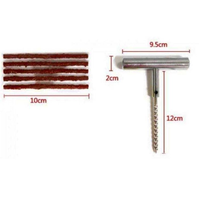 Авариен комплект за лепене на безкамерни гуми - 6 части.