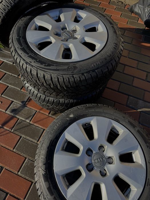 Set jante Audi R16 cu anvelope 205/60 R16 M+S 1500 lei negociabil