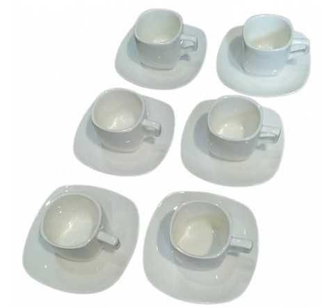 Порцеланов сервиз за кафе 21в1 6 чашки 80мл с чинийки
