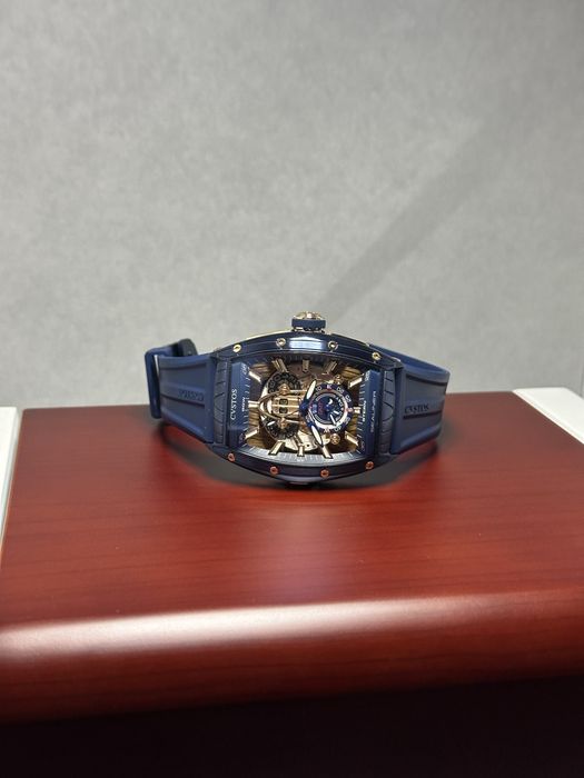 CVSTOS Sealiner GMT Blue Steel 5N Red Gold – Чисто нов!