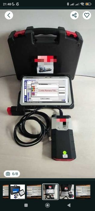 Kit tester diagnoza auto turisme+camioane si Tableta Panasonic 8/256GB