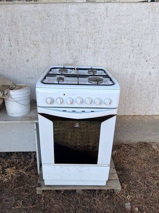 Индезит газ плита  электрический