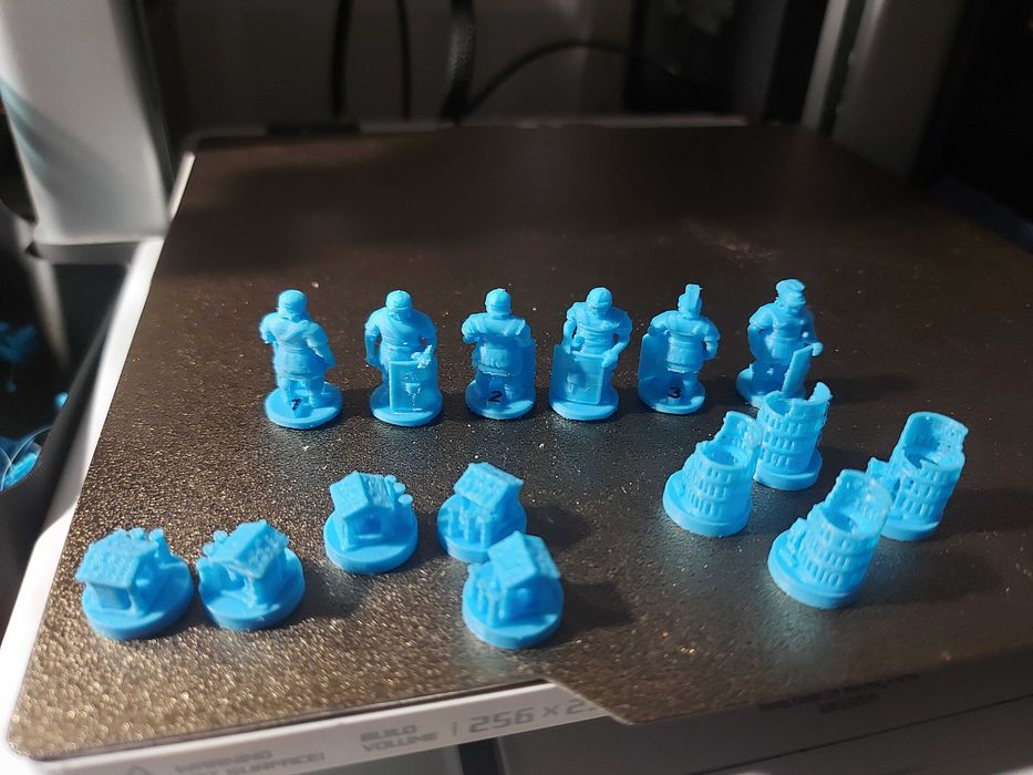 Piese  Catan Original sau Catan 3D, printate 3D, diverse culori