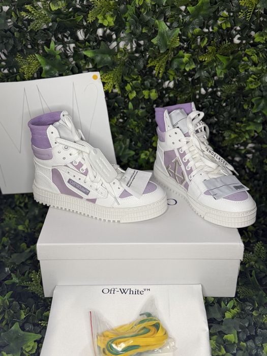 Adidasi/Sneakers off white purple and white off court 3.0
