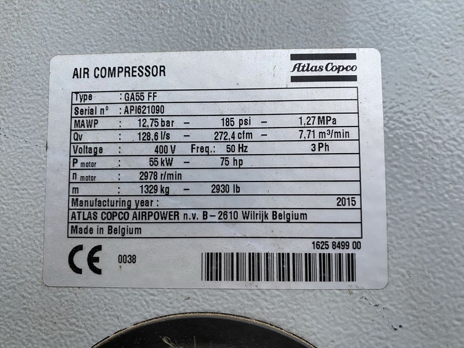 De vanzare compresor de surub Atlas copco