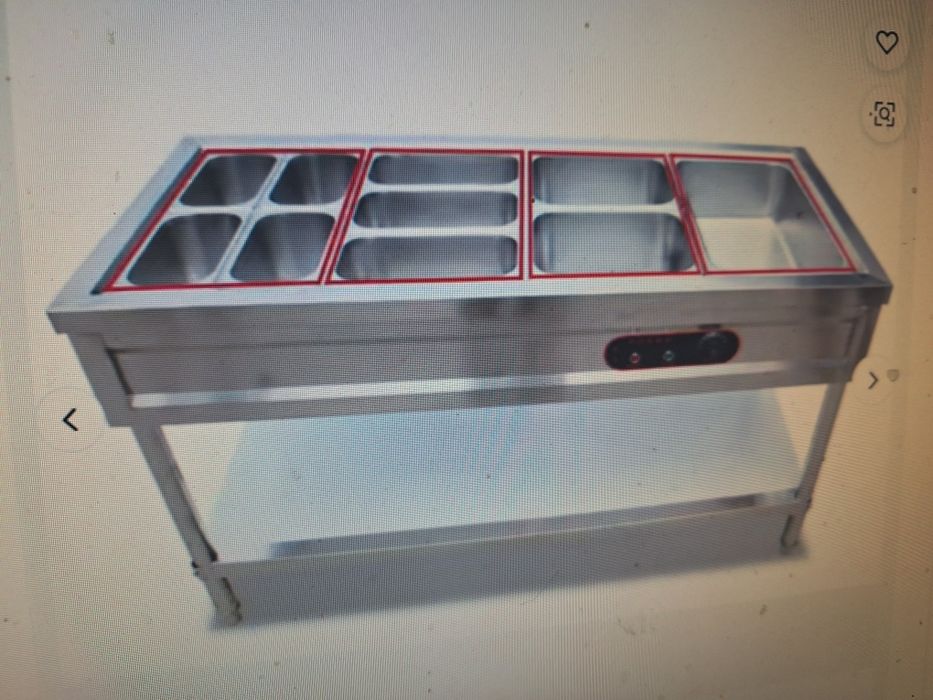 Бен Мари топла витрина с водна баня-чисто нова  3 модела