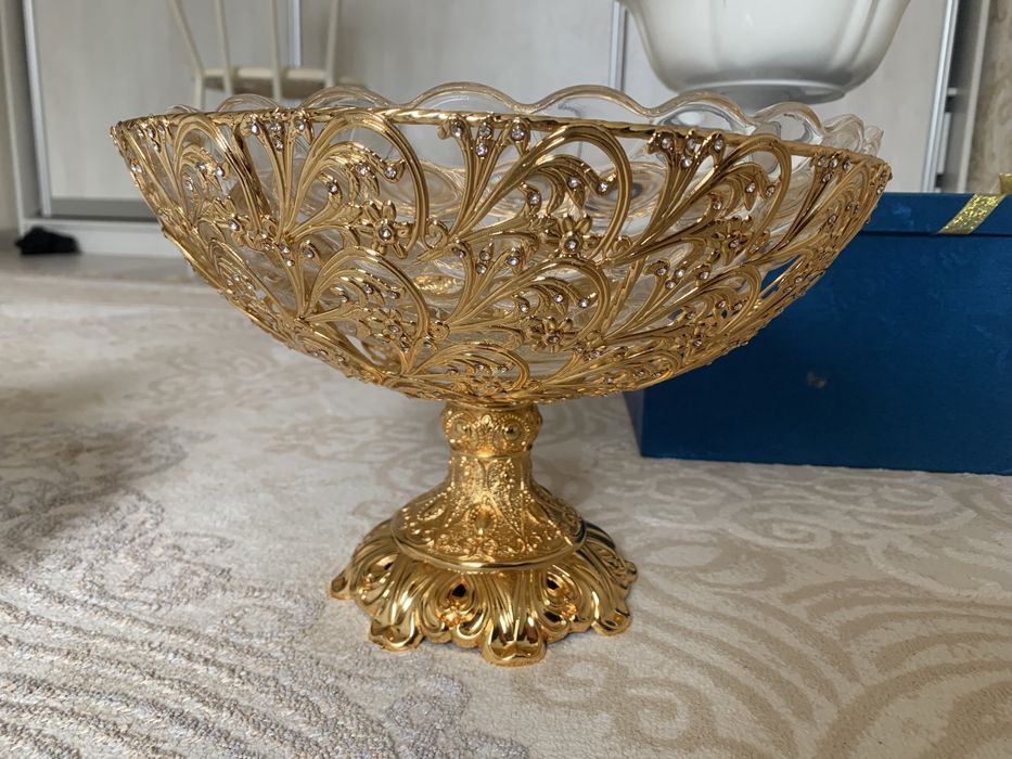 Мельхиорная фруктовница