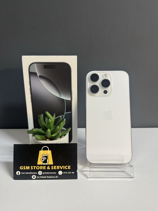 Iphone 16 Pro White Titanium 256Gb Garantie Gsm Store&Sevice