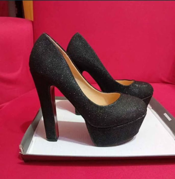 Pantofi dama cu platforma și toc inalt de ocazie