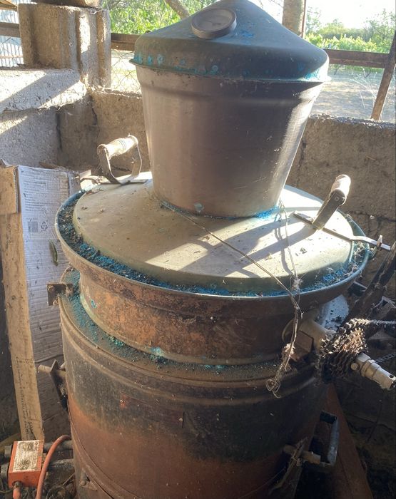 Cazan de țuică sârbesc Subotica 100 litri cu amestecător electric și răcitor complet