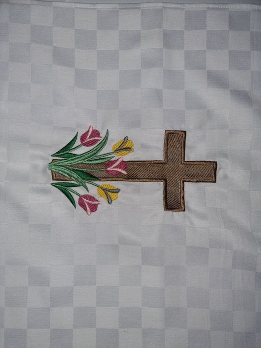 Prosop Paște brodat 40x80 model religios