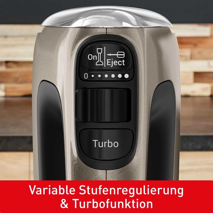 Нов Ръчен Миксер TEFAL Powermix Silence HT650E38, 2 години Гаранция, 5 СКОРOСТИ + ТУРБО, 600 W
