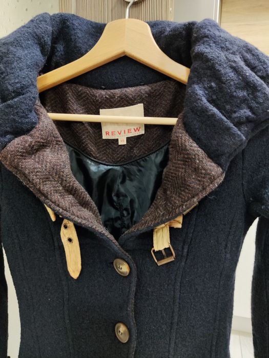 Палто от вълнен плат XS