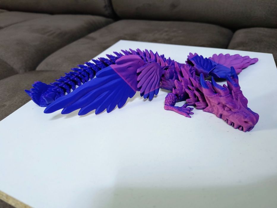 Dragon articulat cu aripi printat 3D