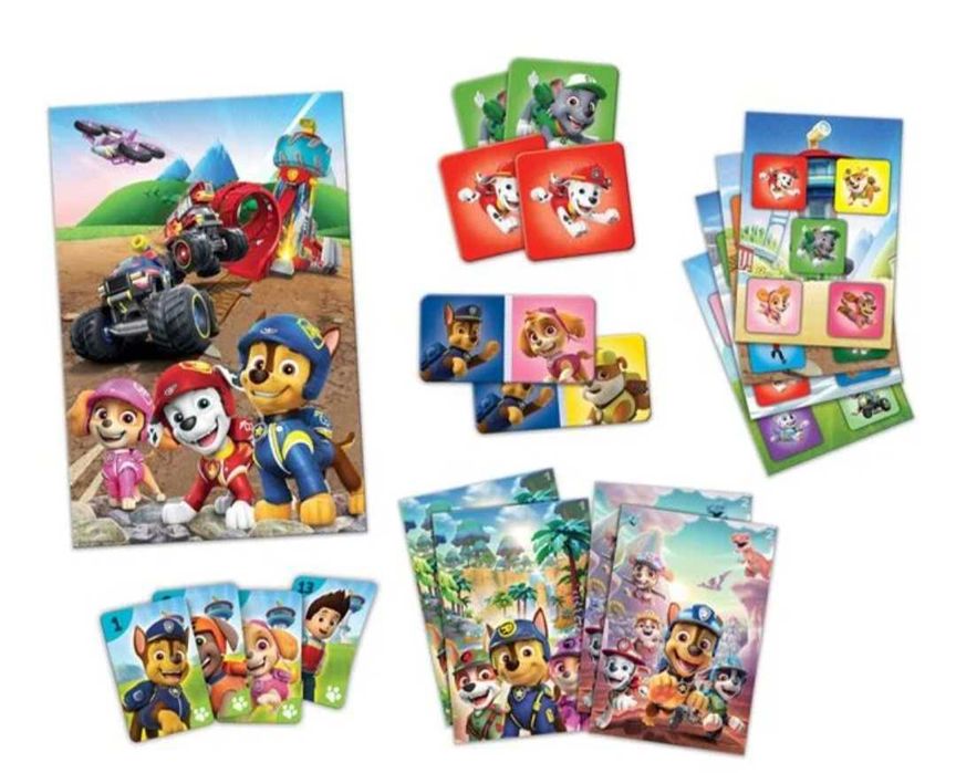 Настолни игри Paw Patrol 8 в 1 – пъзел, мемо и домино | Ново