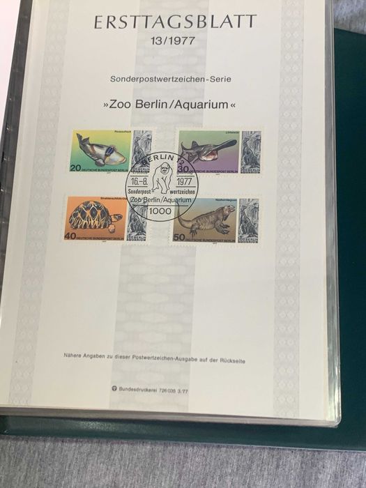 луксозен класьор Германия Първи лист 75- 76- 77 г