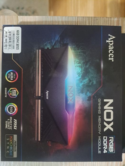 Продам оперативная память apacer nox 16 gb 3200hz