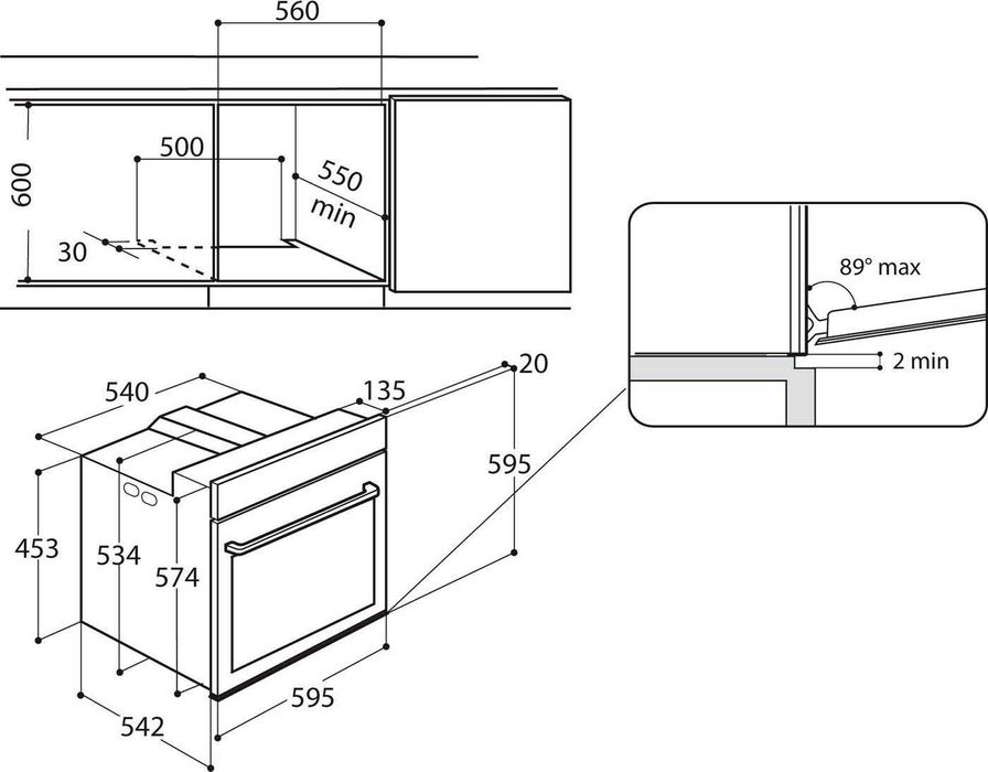 Фурна за вграждане PRIVILEG PHVR6 OH5V2 IN +Стъклокерамичен плот