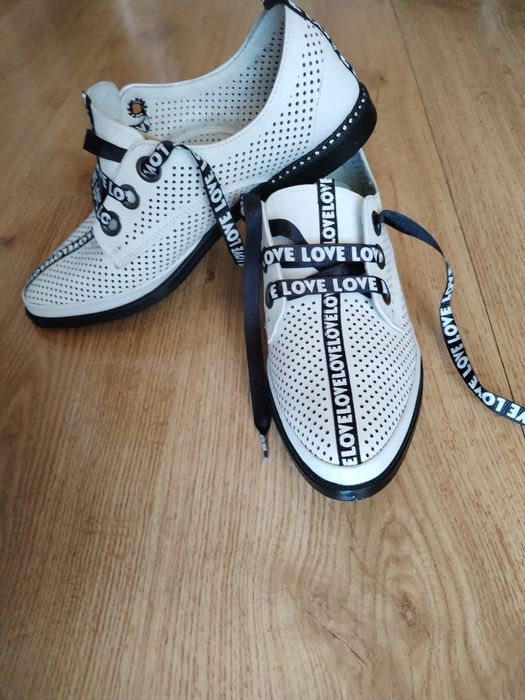 Дамски летни обувки естествена кожа