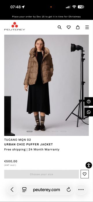 Peuterey,geacă puf pt.femei,NOUĂ,măr.S(40)