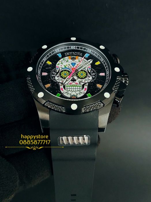 INVICTA Muertos black 50 mm, Инвикта нов ръчен часовник