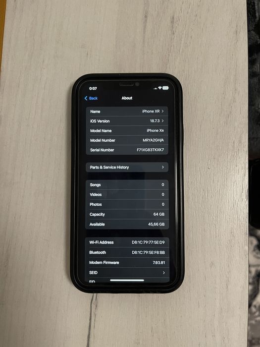 iPhone XR 64 GB памет