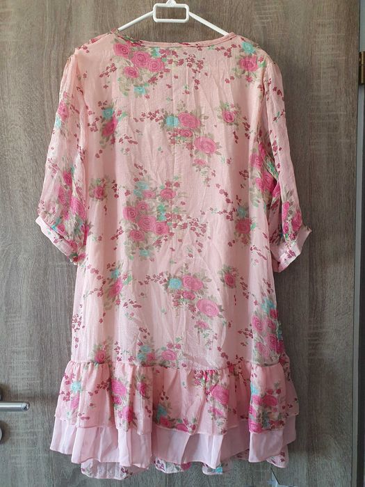 Rochie roz scurta si eleganta, marimea XS-S