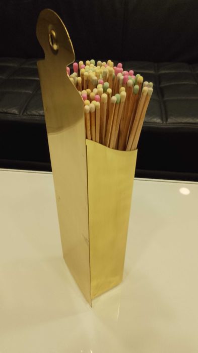 Suport elegant + chibrituri pentru Semineu - ideal DECOR