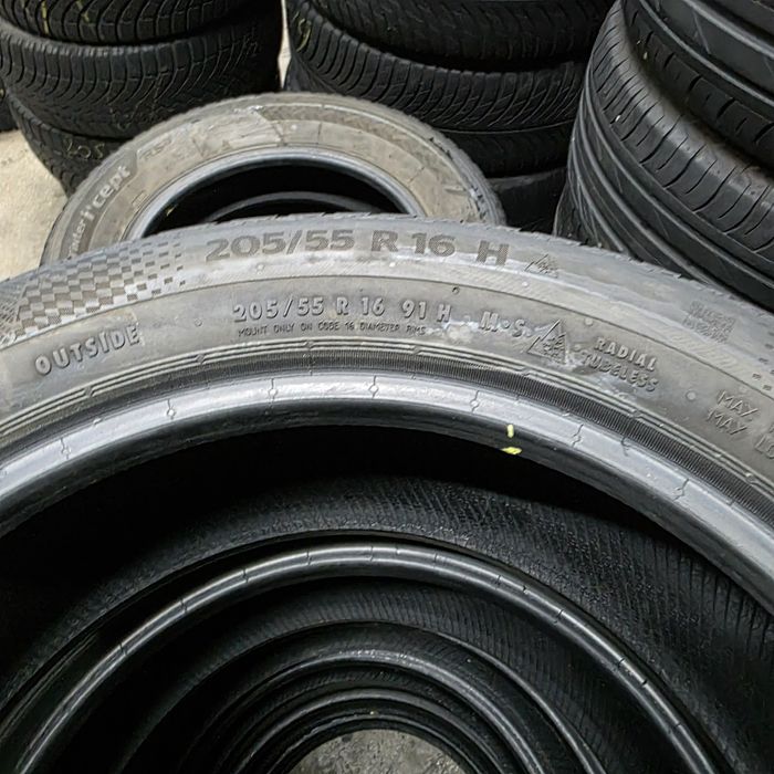 2x 205/55/16 M+S CONTINENTAL RUNFLAT  2021 Stare excelenta