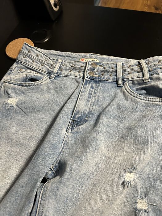 Дамски дънки светло син цвят нови