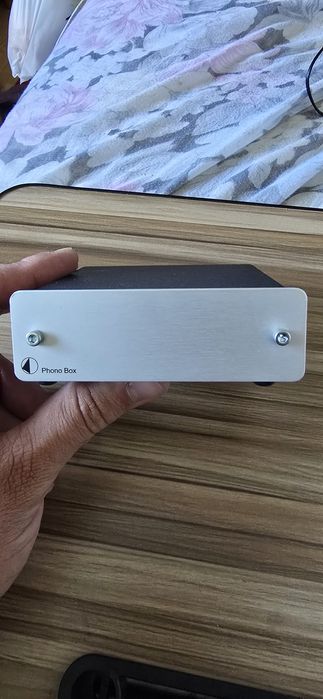 Preamplificator pick-up, Pro-Ject PHONO BOX, Argintiu