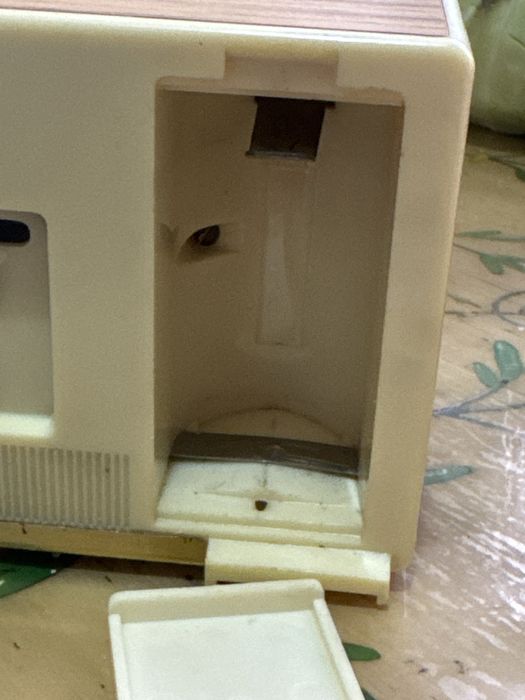 Rigla lemn vintage 45 ani Tehnolemn Timișoara +ceas masa vintage SLAVA