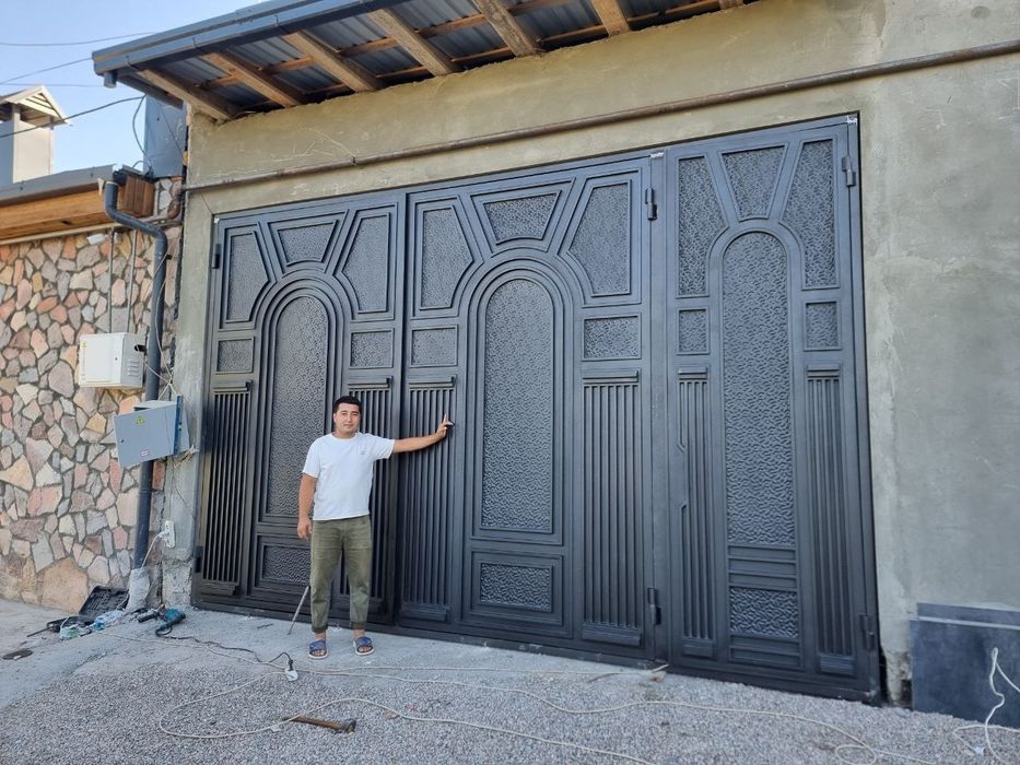 Дарвоза навес казирок темир дарвозалар