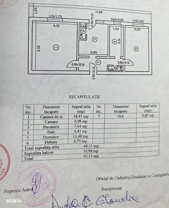2 camere Decomandat- Gara- Blueaqua- 63 mp - 128000 euro