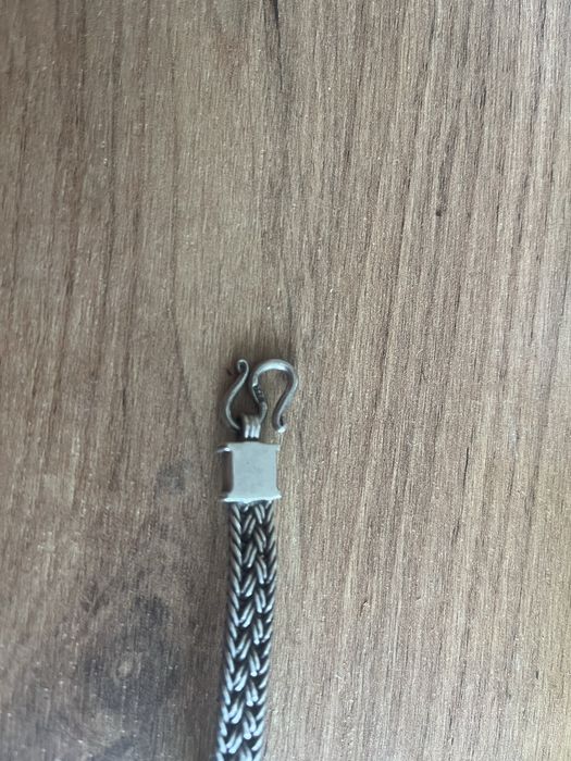 Стара сребърна гривна с емайл