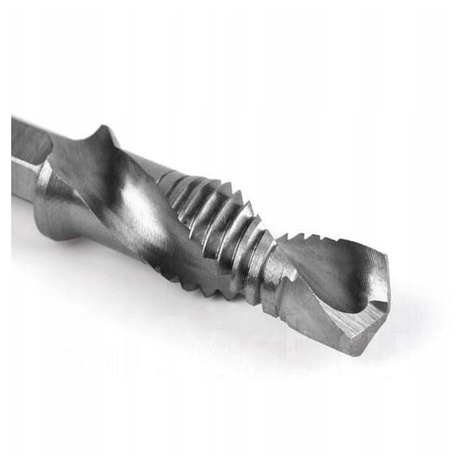 Set 6 burghie combinate pentru gaurire si filetare in metal, M3-M10,